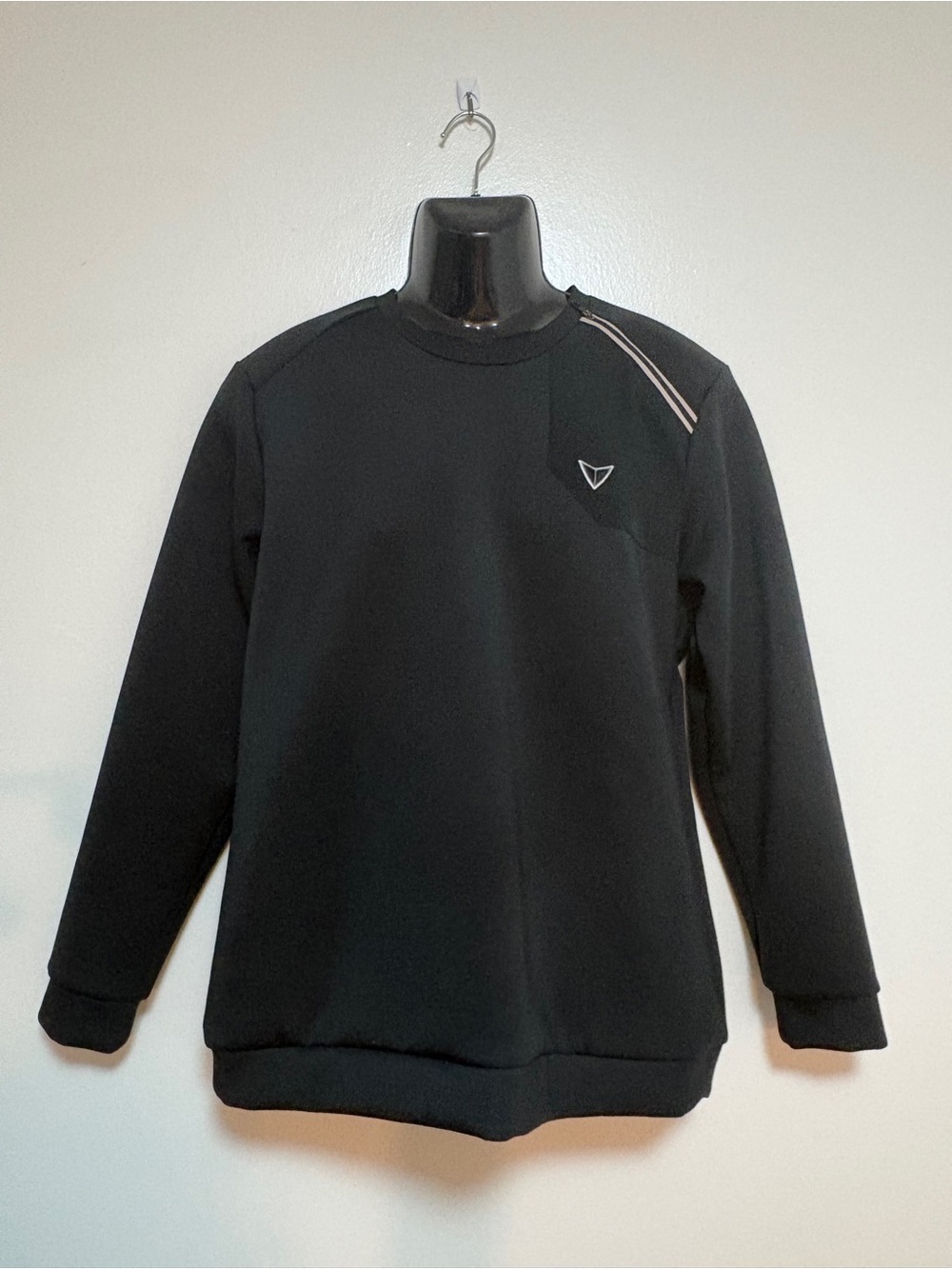 KORSA MENS ROAD RUNNING BLACK LONG SLEEVE SHIRT SIZE M